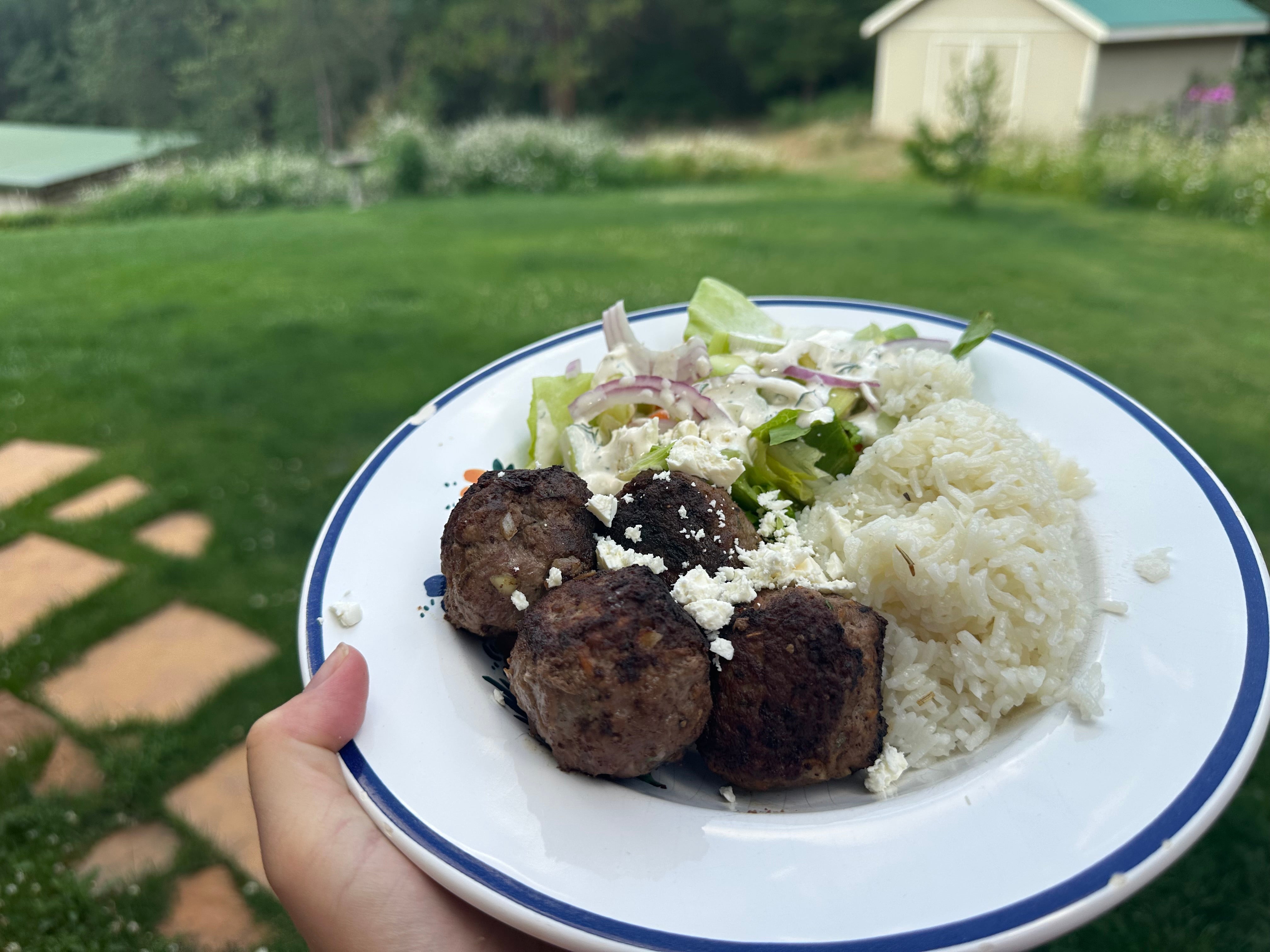 Lemon Dill Lamb Meatballs